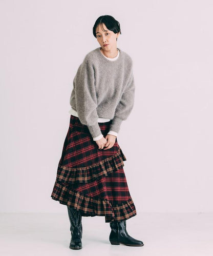 毛絨針織套頭衫