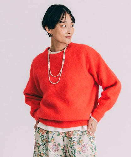 毛絨針織套頭衫