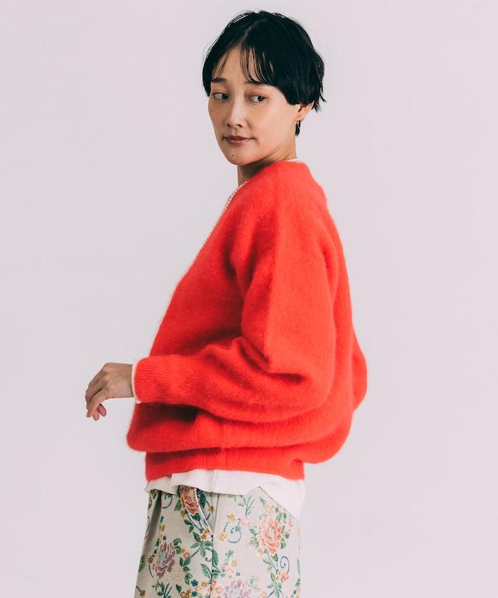 毛絨針織套頭衫