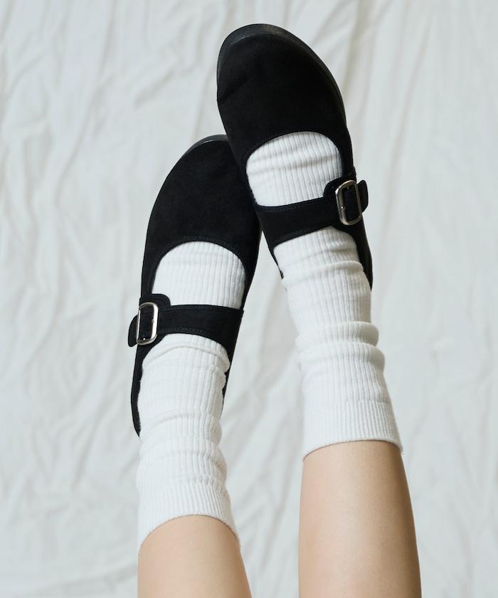 人造皮革瑪麗珍鞋 [23~28cm] / 帶扣鞋 【限量】