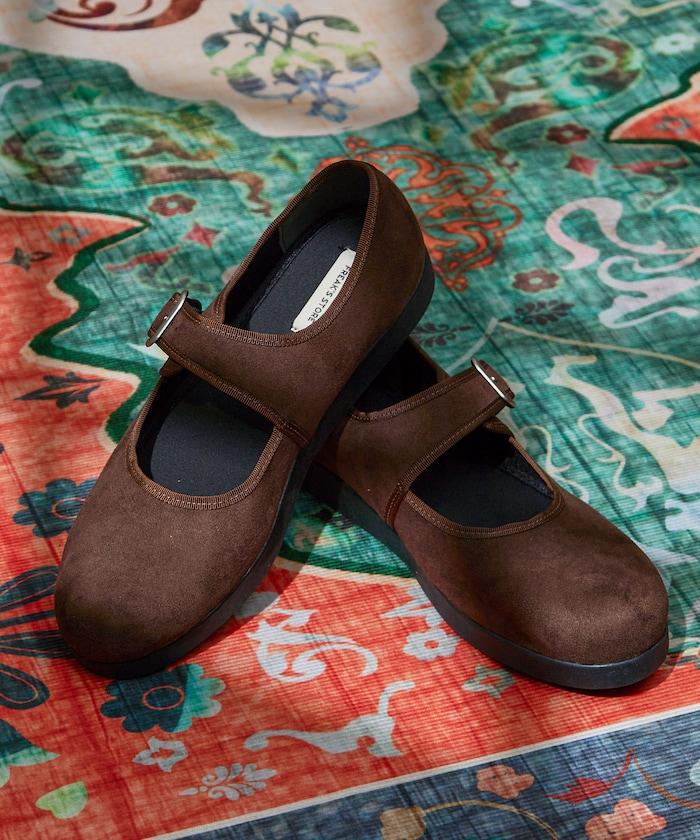 人造皮革瑪麗珍鞋 [23~28cm] / 帶扣鞋 【限量】