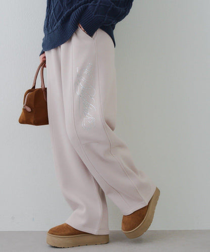 【SETUP可搭配】亮片字母標誌衛褲