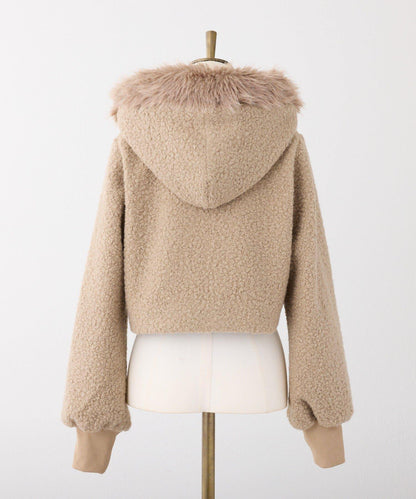 【Seemi.】仿皮草連帽衛衣