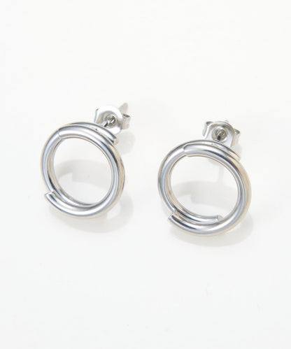 【PAPILLONNER/パピヨネ】圓環耳環/禮服用