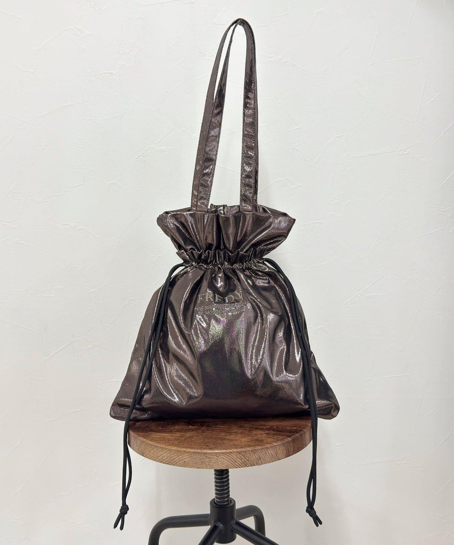 亮面外袋刺繡托特包