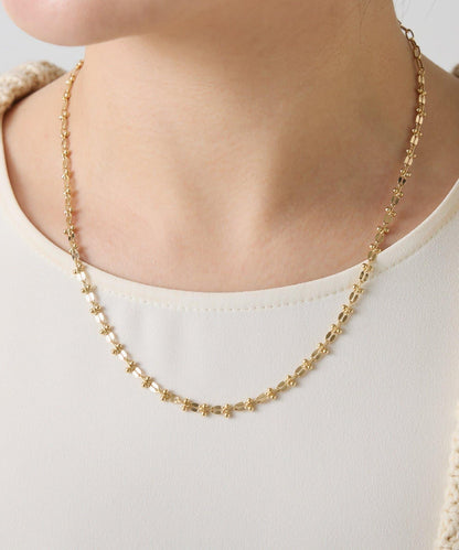 【PAPILLONNER/パピヨネ】裝飾鏈條項鍊