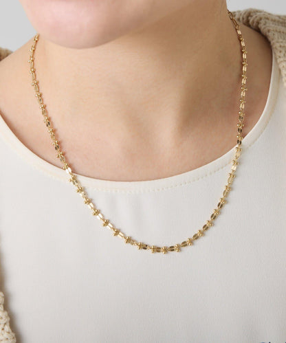 【PAPILLONNER/パピヨネ】裝飾鏈條項鍊