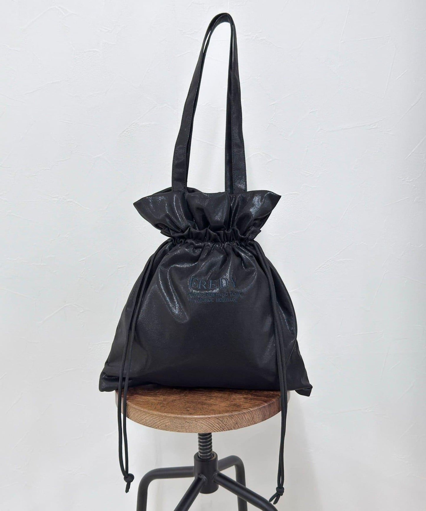 亮面外袋刺繡托特包