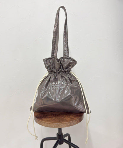 亮面外袋刺繡托特包