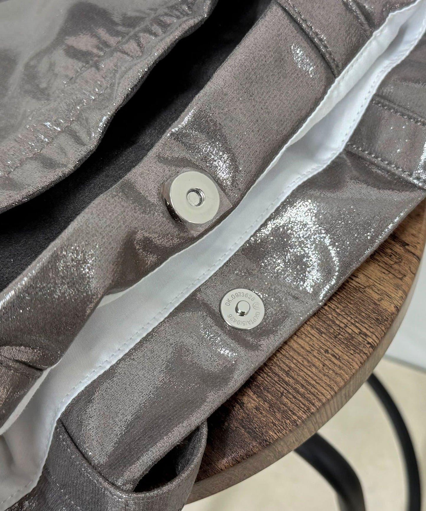 亮面外袋刺繡托特包