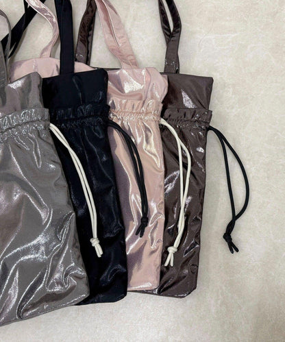 亮面外袋刺繡托特包