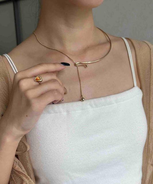 【heilly/ヘイリー】不對稱Y字項圈