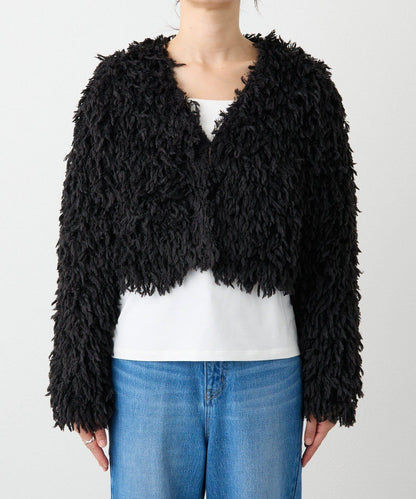 【趣味感十足】羽毛短款夾克