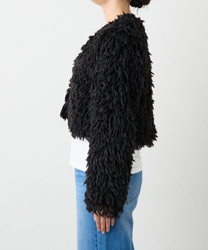 【趣味感十足】羽毛短款夾克