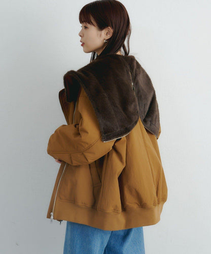 【パルクロ限定】K《AIR》I企劃2WAY拉鍊棉服夾克