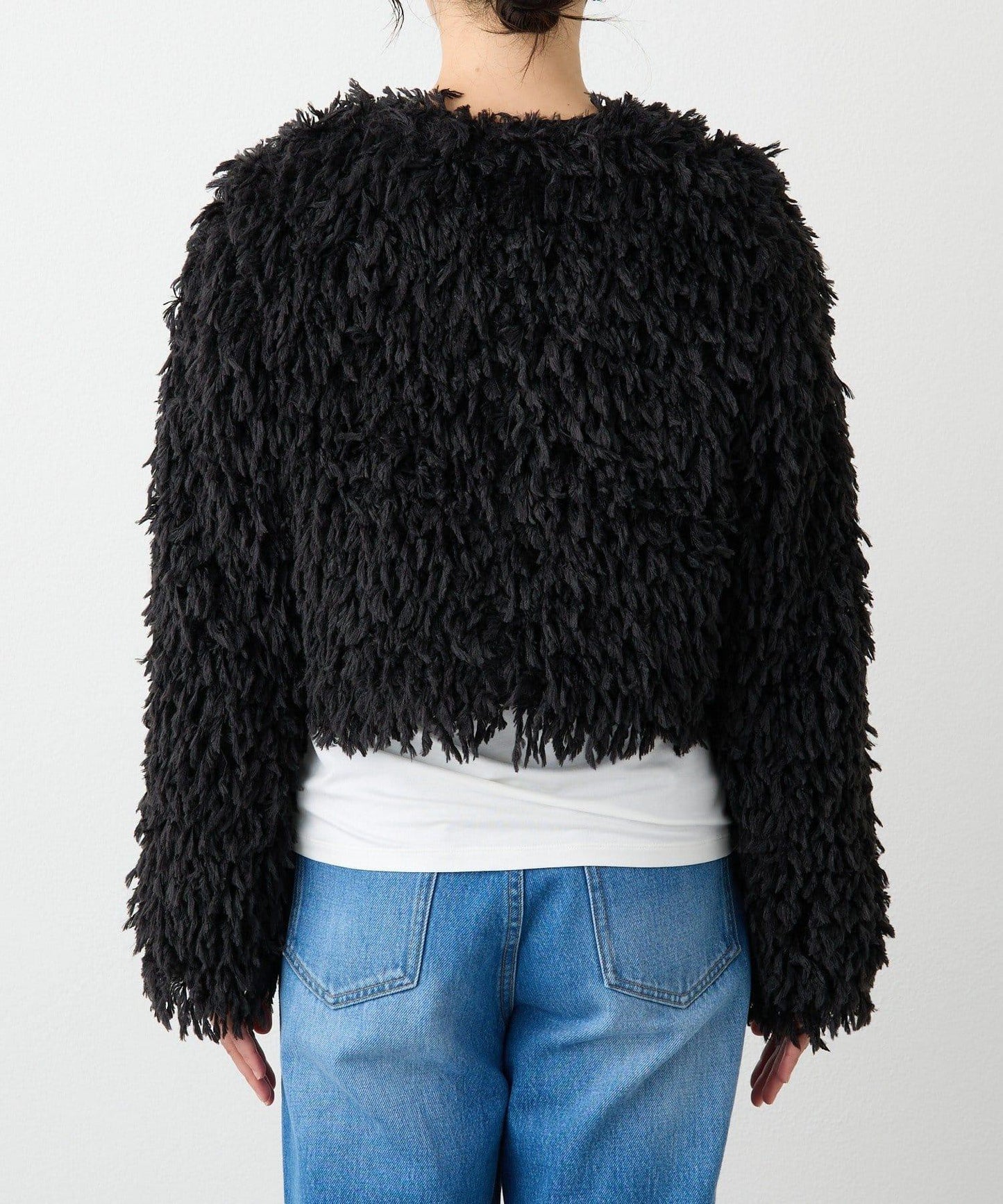 【趣味感十足】羽毛短款夾克