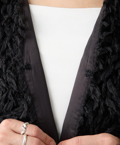 【趣味感十足】羽毛短款夾克