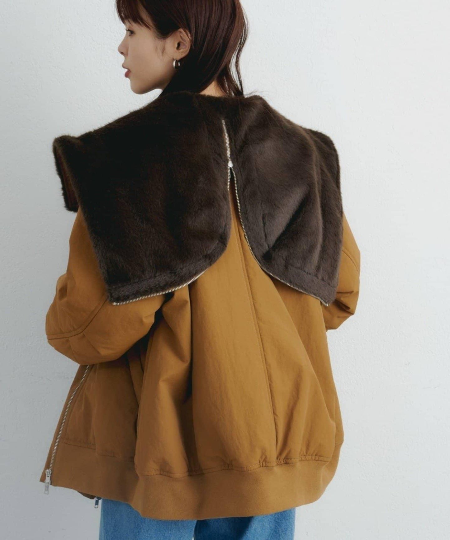 【パルクロ限定】K《AIR》I企劃2WAY拉鍊棉服夾克