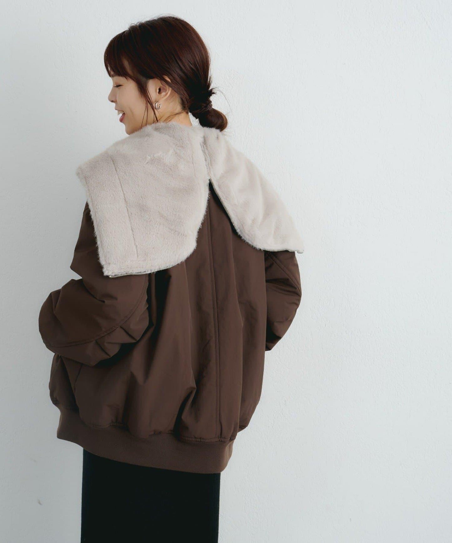 【パルクロ限定】K《AIR》I企劃2WAY拉鍊棉服夾克