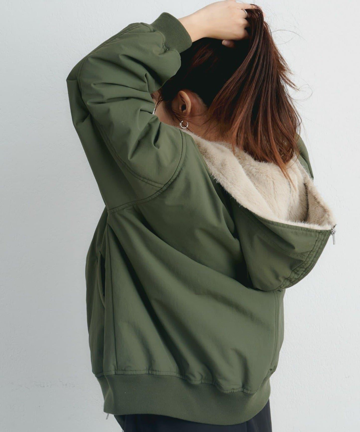 【パルクロ限定】K《AIR》I企劃2WAY拉鍊棉服夾克