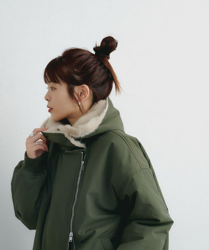 【パルクロ限定】K《AIR》I企劃2WAY拉鍊棉服夾克