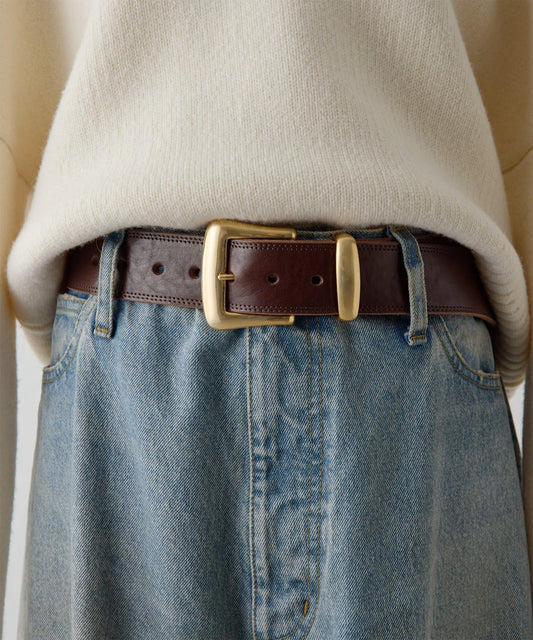 【Hoaw.】雙縫線寬腰帶