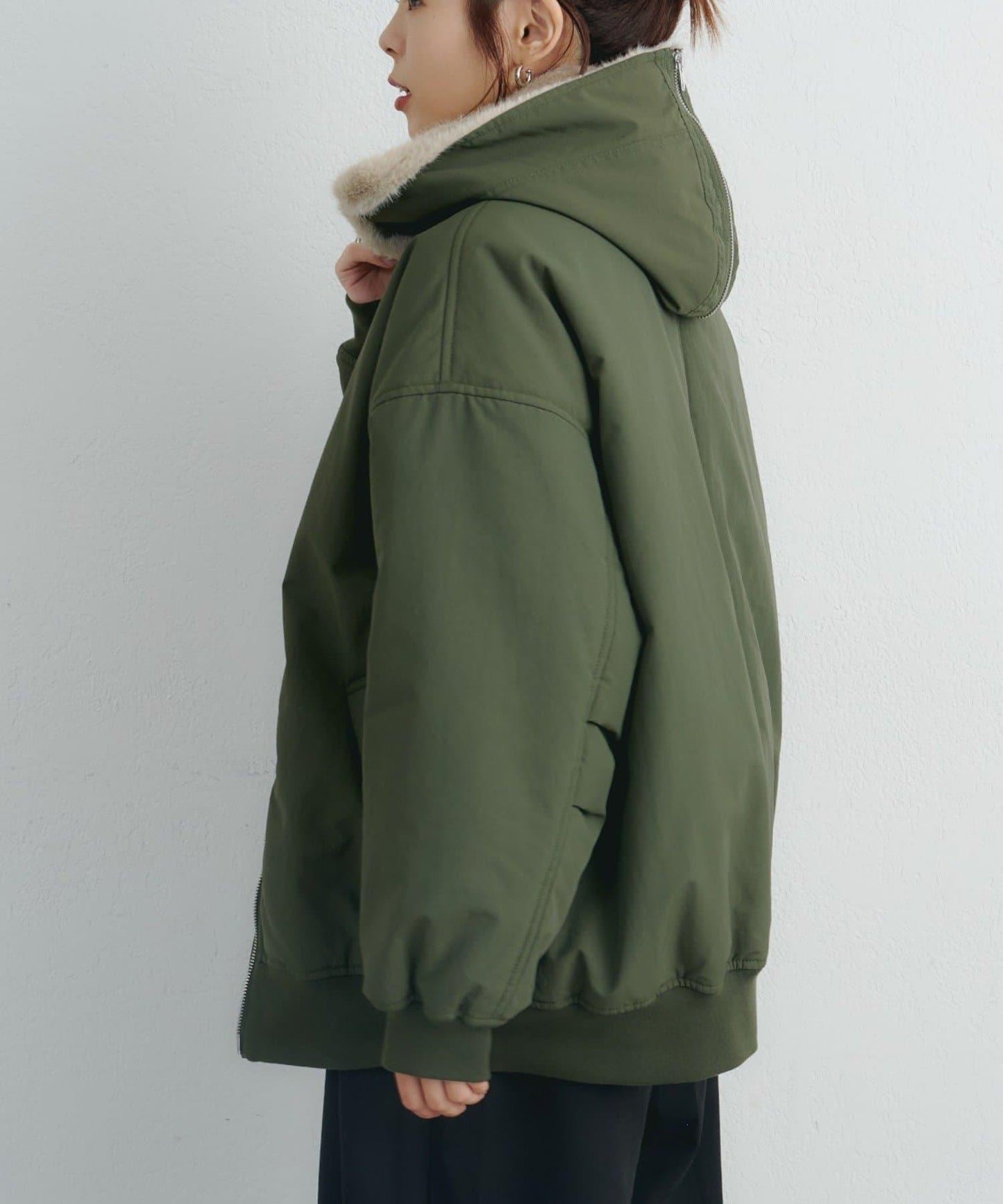 【パルクロ限定】K《AIR》I企劃2WAY拉鍊棉服夾克