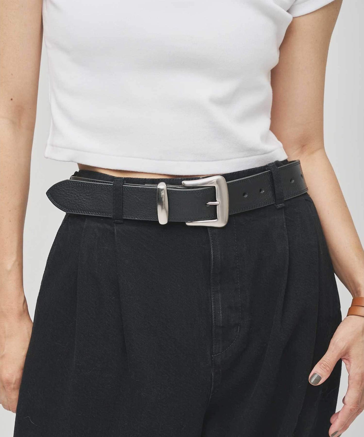 【Hoaw.】雙縫線寬腰帶