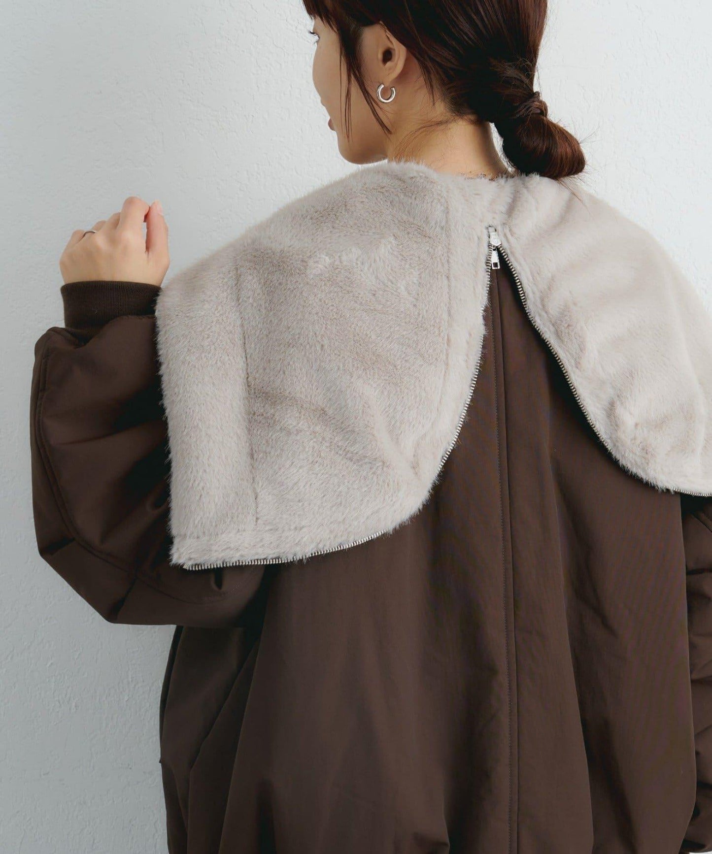 【パルクロ限定】K《AIR》I企劃2WAY拉鍊棉服夾克