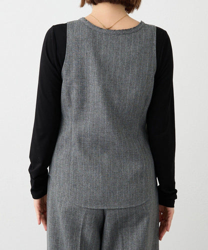 【可搭配套裝】羊毛斜紋馬甲