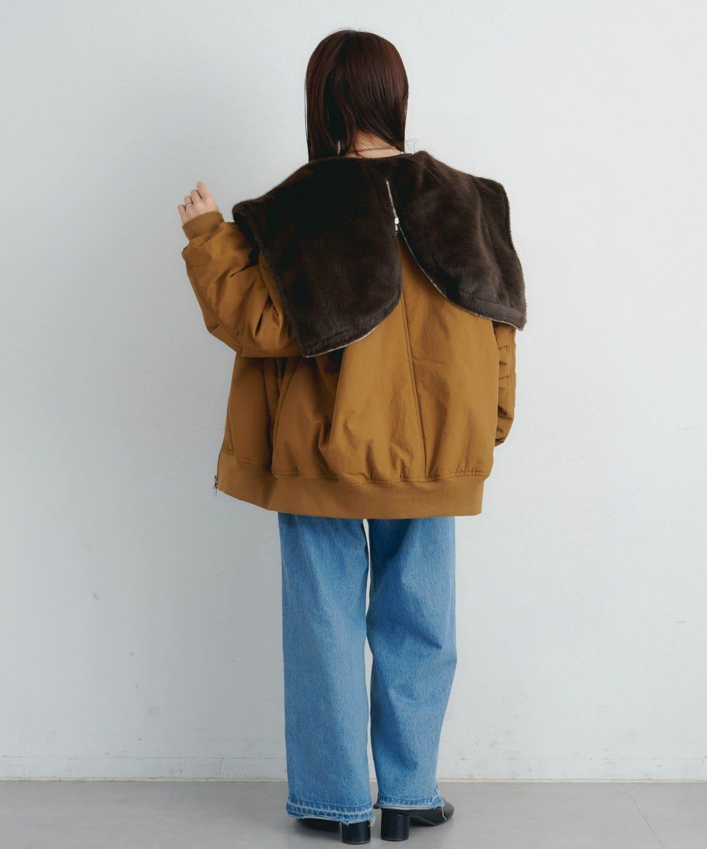 【パルクロ限定】K《AIR》I企劃2WAY拉鍊棉服夾克