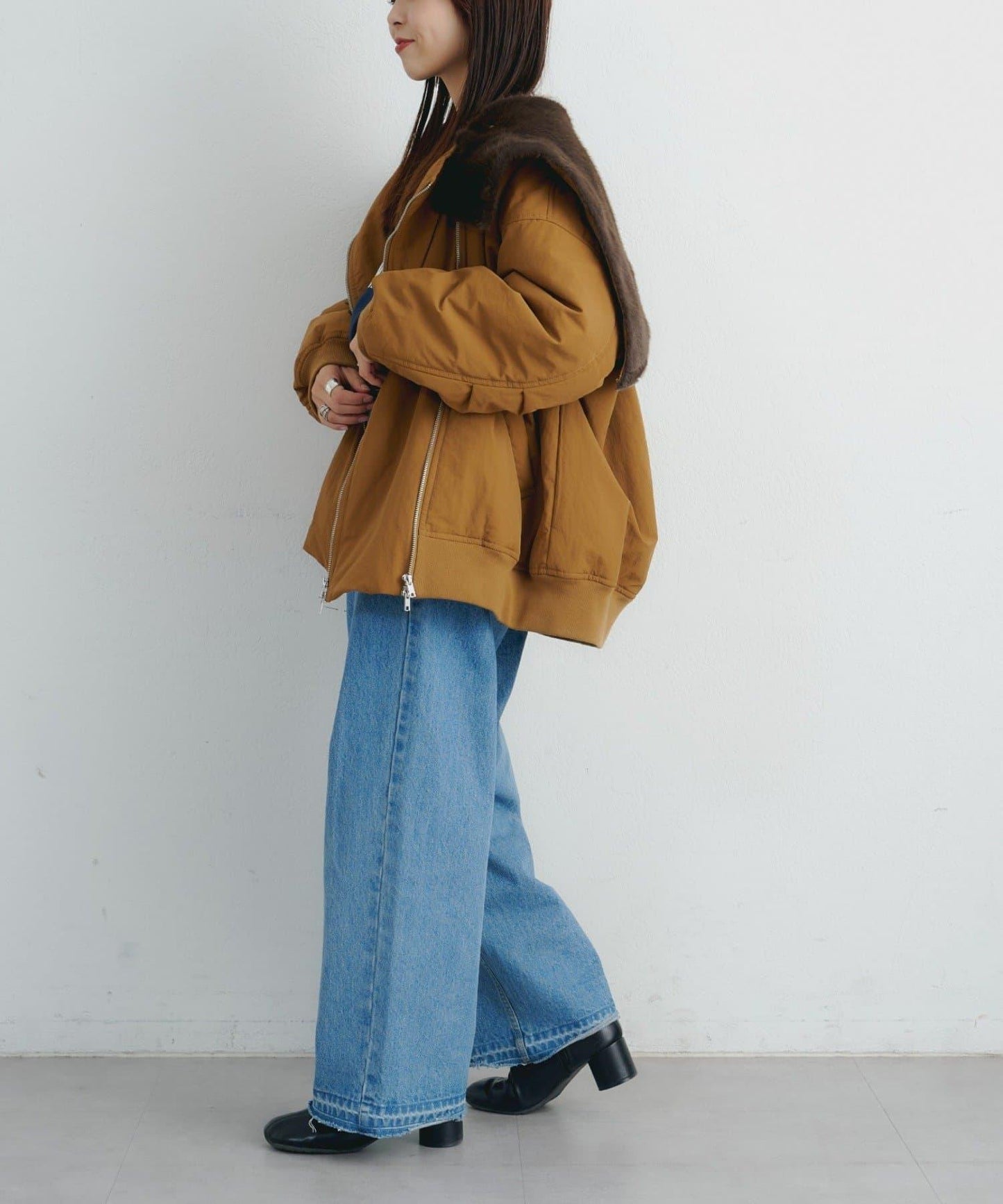 【パルクロ限定】K《AIR》I企劃2WAY拉鍊棉服夾克