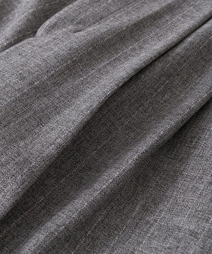 【可搭配套裝】羊毛斜紋雙褶長褲