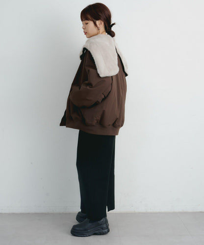 【パルクロ限定】K《AIR》I企劃2WAY拉鍊棉服夾克