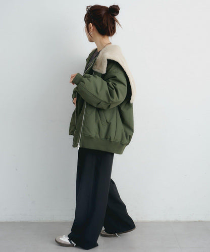 【パルクロ限定】K《AIR》I企劃2WAY拉鍊棉服夾克