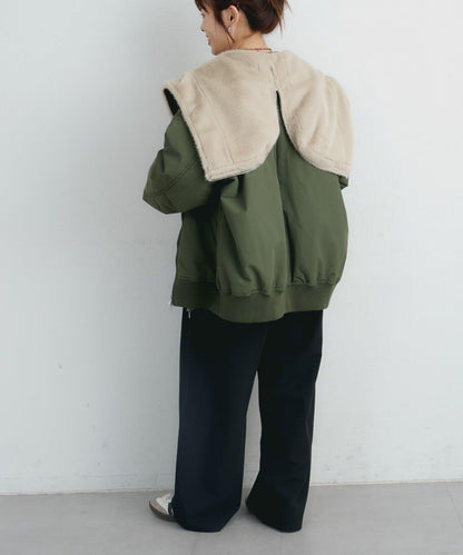 【パルクロ限定】K《AIR》I企劃2WAY拉鍊棉服夾克