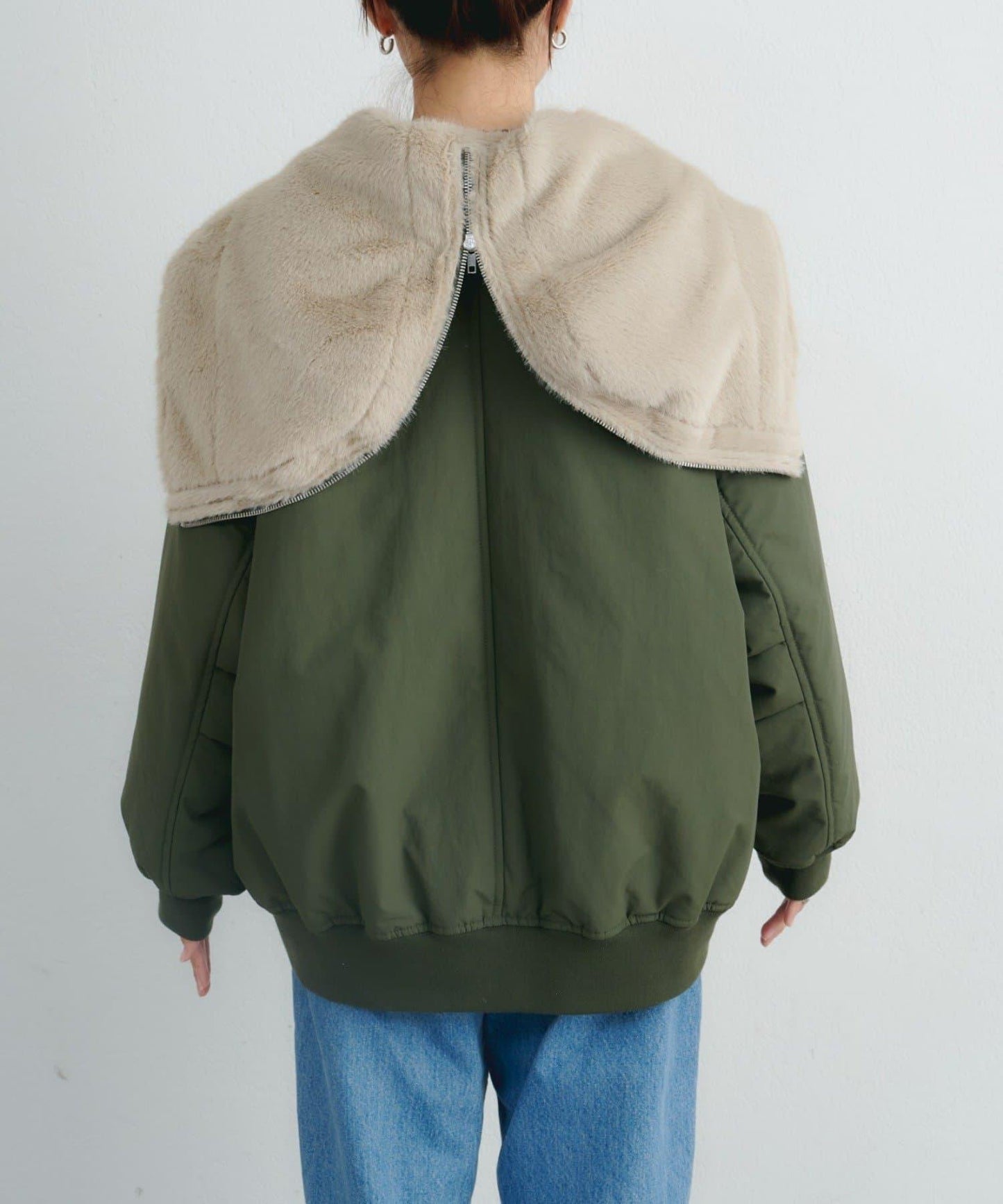 【パルクロ限定】K《AIR》I企劃2WAY拉鍊棉服夾克