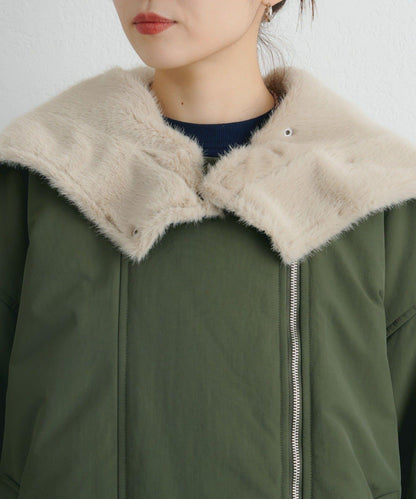 【パルクロ限定】K《AIR》I企劃2WAY拉鍊棉服夾克