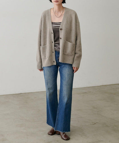 【LARUTA】帶胸墊天鵝絨吊帶背心