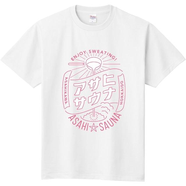 ASAHI SAUNA 圓形標誌印花T恤
