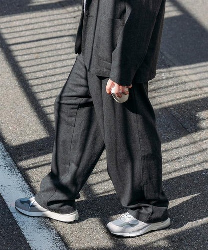 寬鬆版型 WOOLLY 西裝外套長褲套裝 修身西裝外套