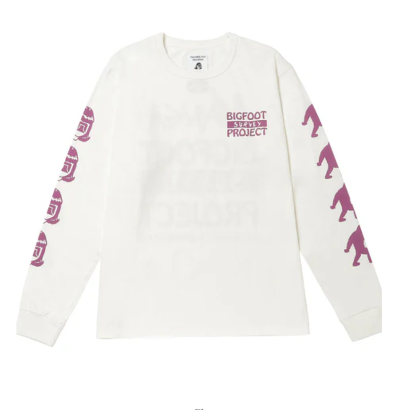 NANGA / NANGA × TACOMA FUJI RECORDS BIGFOOT SURVEY PROJECT LOGO 長袖T恤