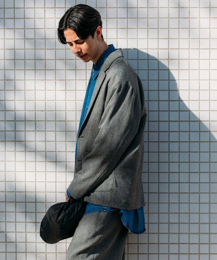 寬鬆版型 WOOLLY 西裝外套長褲套裝 修身西裝外套