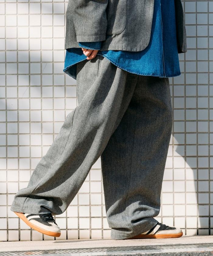 寬鬆版型 WOOLLY 西裝外套長褲套裝 修身西裝外套