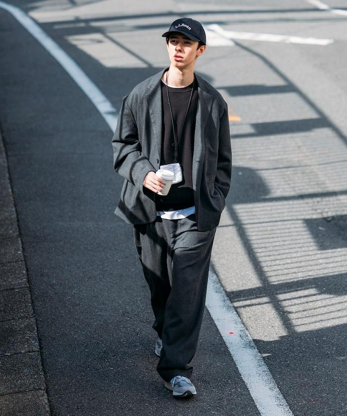 寬鬆版型 WOOLLY 西裝外套長褲套裝 修身西裝外套