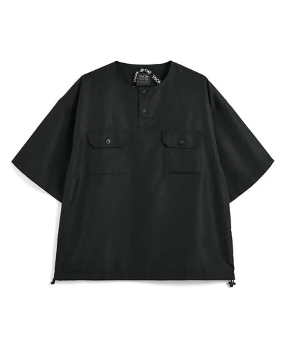 TAION UNISEX 無羽絨軍旅風亨利領半袖T恤