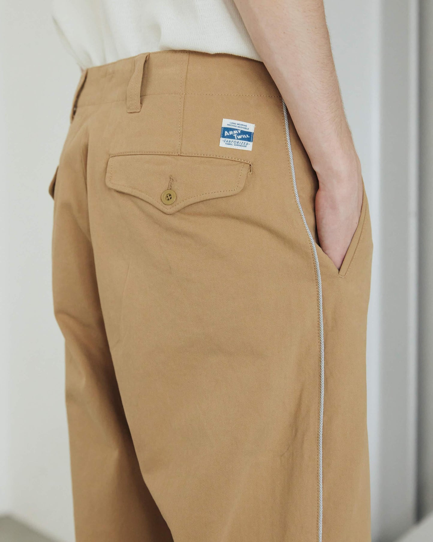 ARMY TWILL Left Twill Parade Pants 直筒斜紋休閒褲