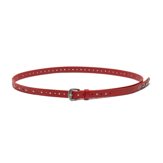 OPULENCE 金屬鉚釘裝飾 真皮腰帶