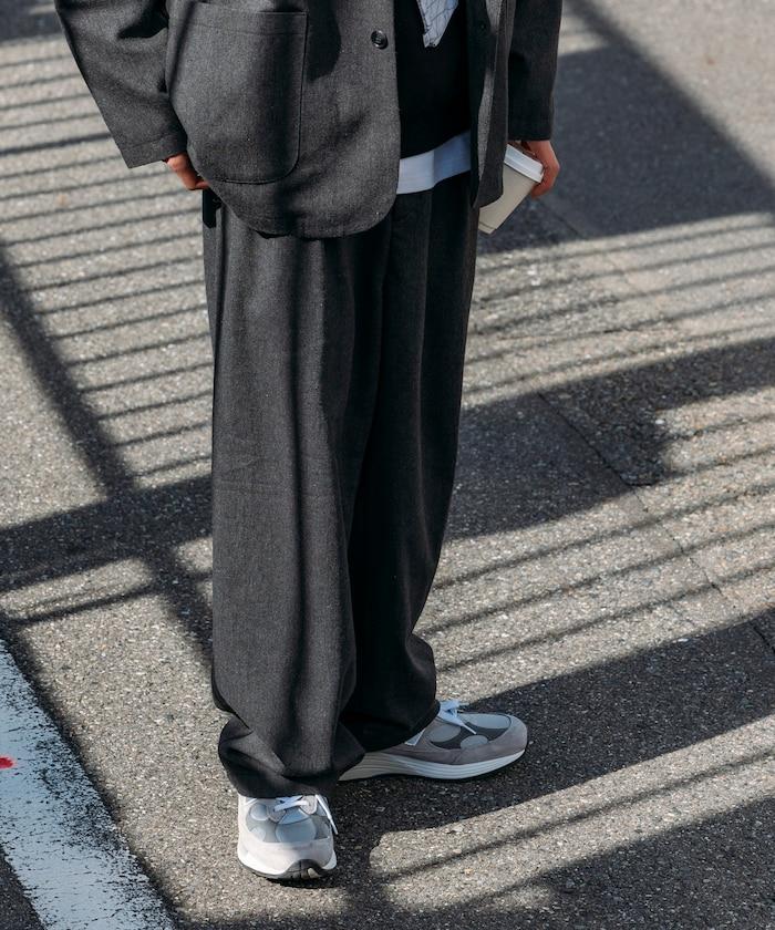 寬鬆版型 WOOLLY 西裝外套長褲套裝 修身西裝外套