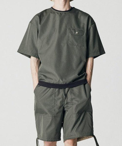 TAION UNISEX 無羽絨軍旅風半袖T恤